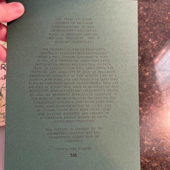 Babar - Folio Society Numbered Copy (in French) Large Edition Collectors Copy - Picture 14 of 15